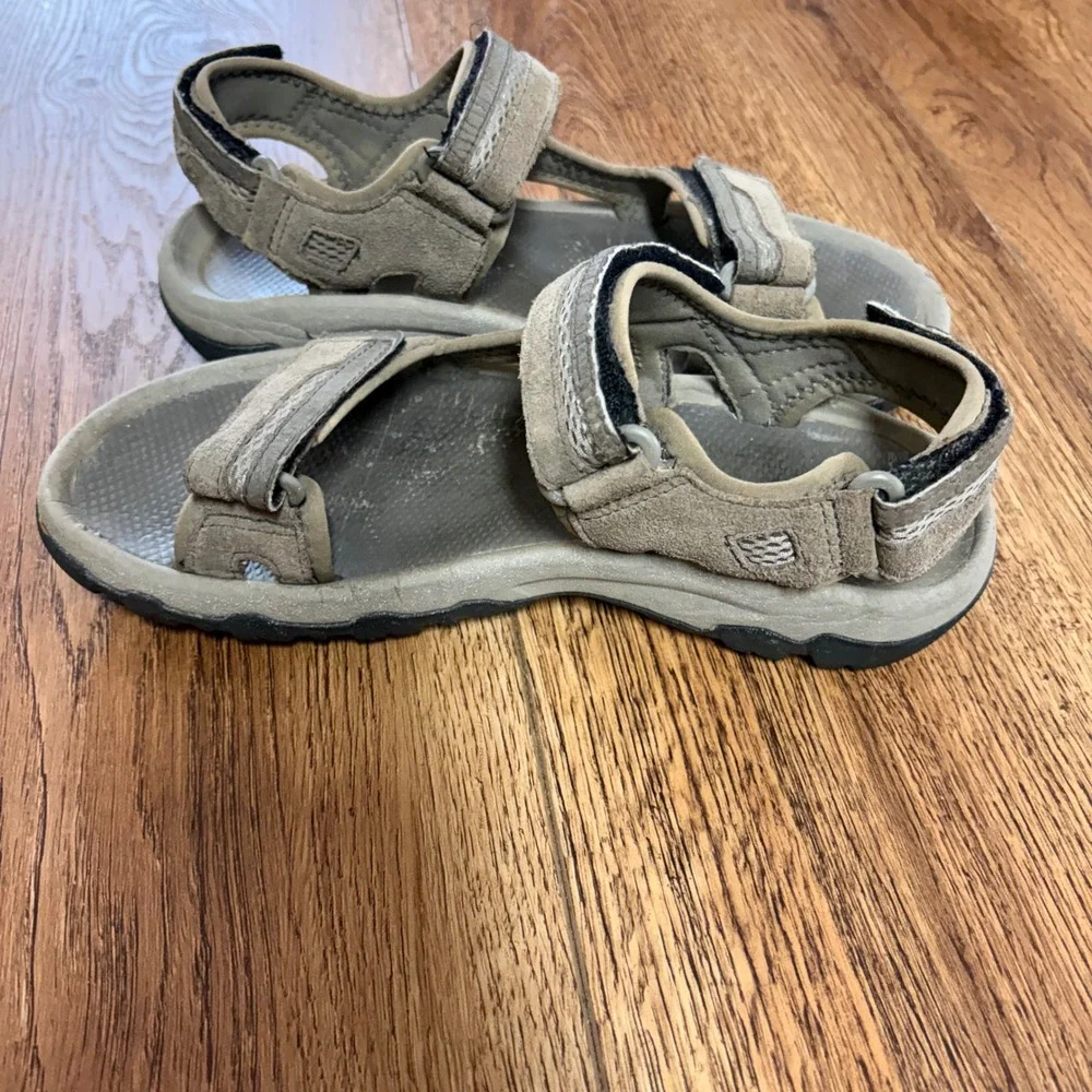 Teva Hudson Hiking Sandals Mens 8 Beige Suede Comfort Walking Shoes Adjustable